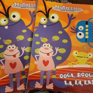 My Special Book to Color OOGA, BOOGA, LA,LA,LA! Coloring Book (Set of 2)
